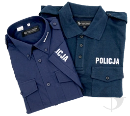 ZESTAW: Koszula damska z krótkim rękawem i koszulka polo Policji