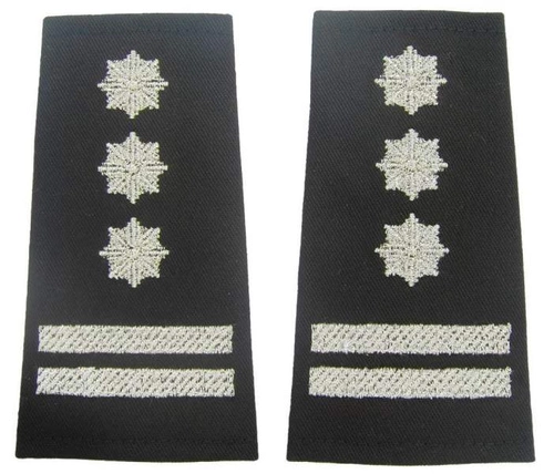Pagony (pochewki) czarne Policji - inspektor