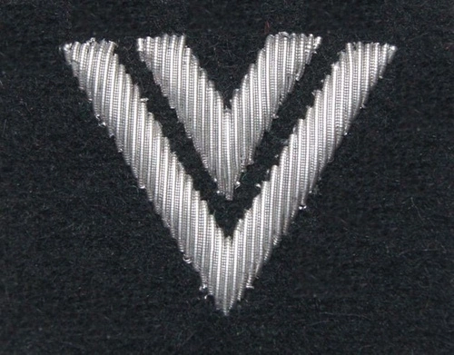 Stopień na beret WP (czarny / b) - starszy sierżant