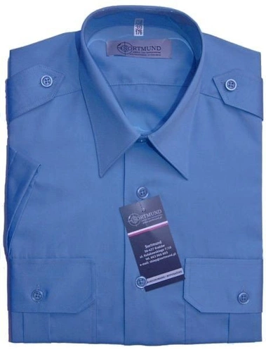Koszula niebieska Służby Więziennej - krótki rękaw - damska