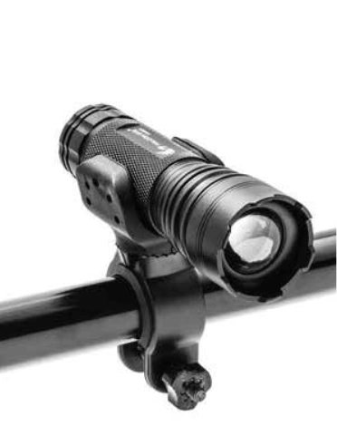 Latarka ręczna, Falcon Eye ALPHA z focusem -450 lm, FHH0132, zestaw (uchwyt rowerowy), blister