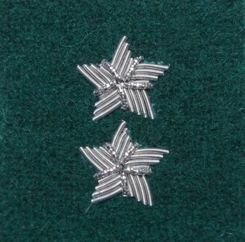 Stopień Wojska Polskiego haftowany bajorkiem do beretu zielonego - starszy chorąży