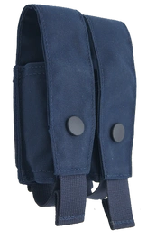 Podwójna ładownica molle uniwersalna, gaz, magazynek, latarka - granatowa