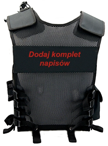 Kamizelka taktyczna Policji - czarna - bez napisów