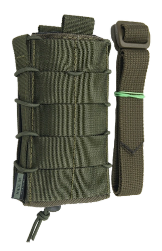 Ładownica szybka na magazynki M4/AK, długa - ranger green