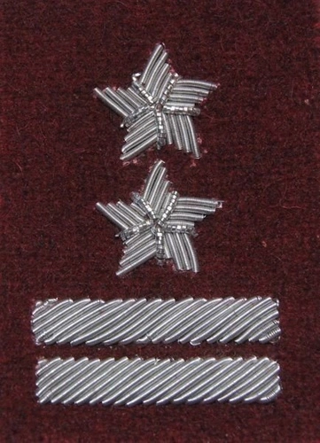 Stopień Wojska Polskiego haftowany bajorkiem do beretu bordowego (tłoczonego) - podpułkownik