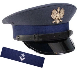 ZESTAW: czapka garnizonowa Służby Więziennej + otok SW