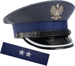 ZESTAW: czapka garnizonowa Służby Więziennej + otok SW