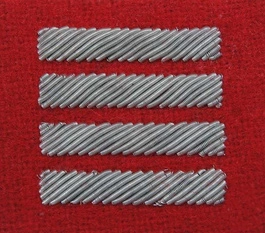 Stopień Wojska Polskiego haftowany bajorkiem do beretu szkarłatnego - plutonowy