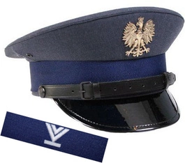ZESTAW: czapka garnizonowa Służby Więziennej + otok SW