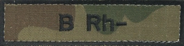 Emblemat - grupa krwi B Rh-
