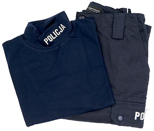 ZESTAW: Spodnie przejściowe ripstop i półgolf Policji
