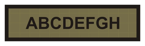 Oznaka identyfikacyjna z nazwiskiem - khaki
