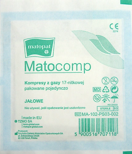 Kompres jałowy, 7 x 7 cm - 3 szt.