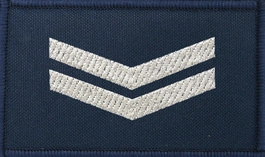 Dystynkcja granatowa Policji, mała - starszy sierżant