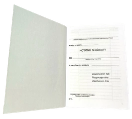 Mp-11/P Notatnik służbowy Nr, dla Policji