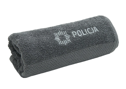 Ręcznik frotte policyjny - popielaty 50 x 90 cm