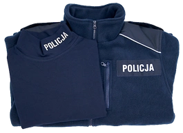 ZESTAW: Bluza polarowa i półgolf granatowy Policji
