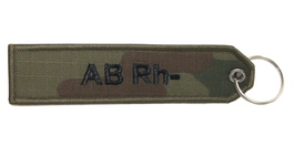 Brelok z tkaniny - grupa krwi AB Rh-