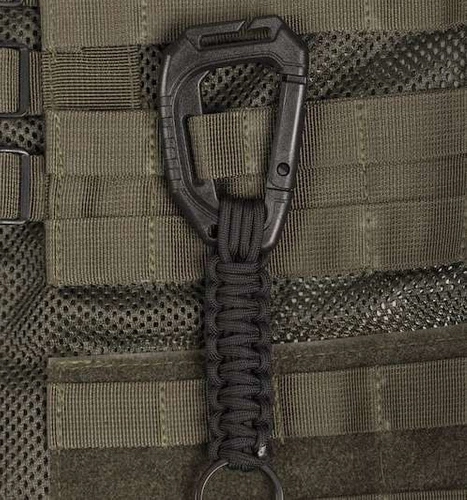 Brelok Mil-Tec z karabińczykiem MOLLE - czarny