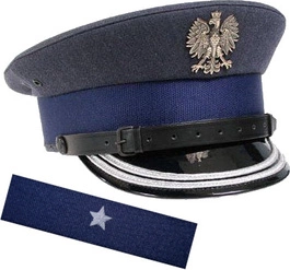 ZESTAW: czapka garnizonowa Służby Więziennej + otok SW