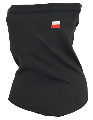 Komin / chusta ochronna - czarny z flagą