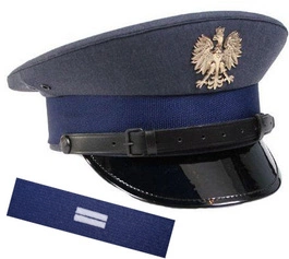 ZESTAW: czapka garnizonowa Służby Więziennej + otok SW