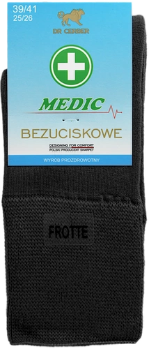Skarpety MEDIC Frotte - czarne