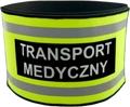 Opaska naramienna odblaskowa TRANSPORT MEDYCZNY - z gumą