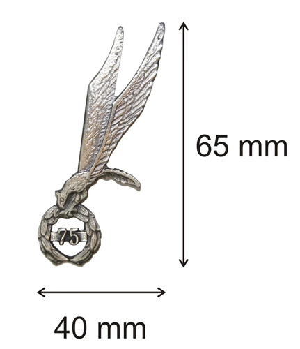 ZESTAW: Gapa - odznaka spadochronowa (duża) + liczba skoków