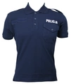 Koszulka polo służbowa POLICJA, napisy odblaskowe - damska