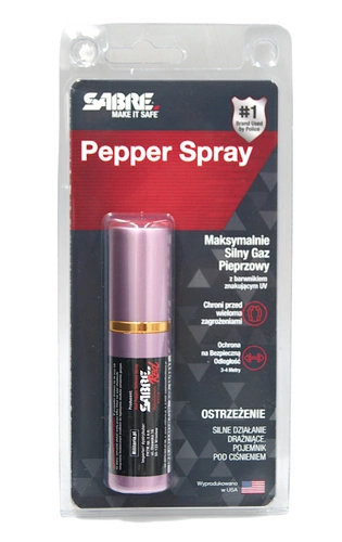 Gaz pieprzowy Sabre Red o wyglądzie szminki - strumień 23 ml