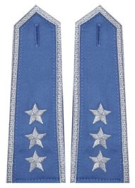 Pagony niebieskie do koszuli Służby Więziennej - chorąży sztabowy