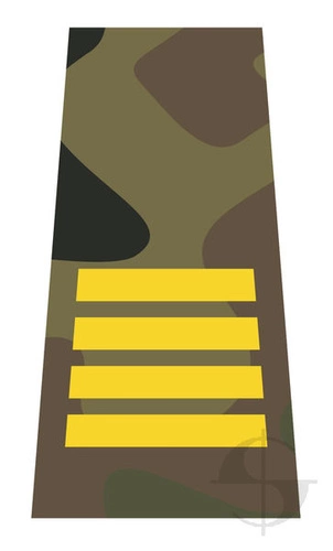 Pochewka KM - polowa, żółty haft - plutonowy