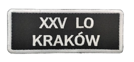 Emblemat szkolny XXV LO KRAKÓW - prostokątny