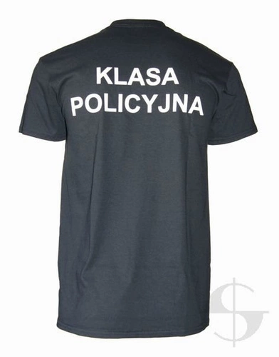 T-shirt "KLASA POLICYJNA" - czarny