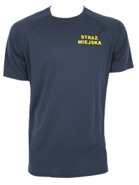 T-shirt poliestrowy, granatowy Straż Miejska - męski