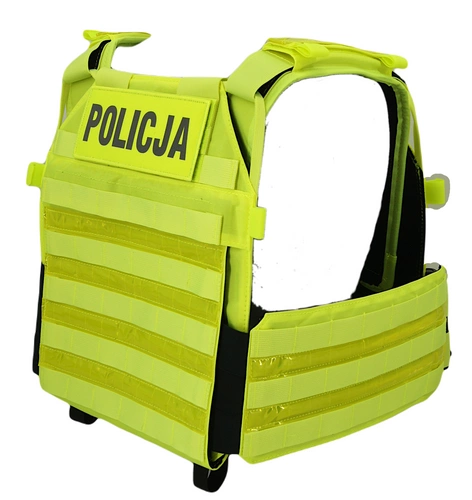 Kamizelka Plate Carrier, Warmen - Cordura Hi-Viz + żółty odblask