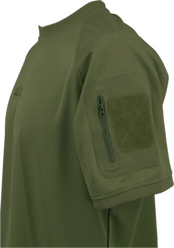 T-shirt poliestrowy - oliwkowy