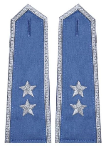 Pagony niebieskie do koszuli Służby Więziennej - starszy chorąży