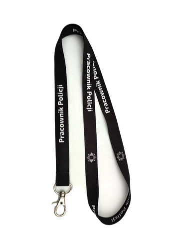 Smycz czarna - Pracownik Policji