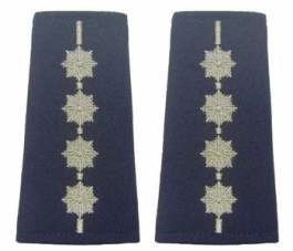 Pagony (pochewki) granatowe Policji - aspirant sztabowy