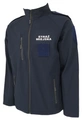 Kurtka Softshell Straż Miejska - granatowy z pagonami - srebrne napisy