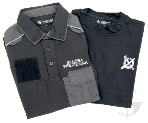 ZESTAW: Koszulka specjalna polo i t-shirt Służby Więziennej
