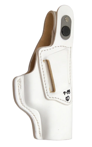 Kabura, Futerał skórzany do P99 Walther - biała WRD, lewa