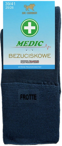 Skarpety MEDIC Frotte - granatowe
