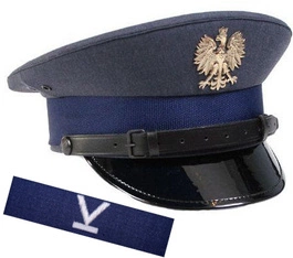 ZESTAW: czapka garnizonowa Służby Więziennej + otok SW