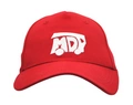 Czapeczka z daszkiem i haftowanym napisem MDP - czerwona