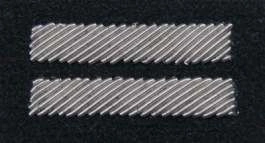 Stopień na beret WP (czarny / b) - kapral