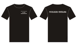 T-shirt VII LO w Szczecinie - klasa Psychologiczno-penitencjarna - black